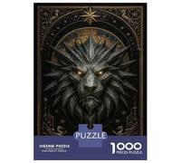 Rompecabezas De 1000 Piezas Para Adultos Y Adolescentes Spiked Lion Head - Royal Gothic Beast Rompecabezas Para Adultos Juegos Relajantes Mejora La Memoria Regalos De Cumpleaños Y Únicos 38x26cm/1000p