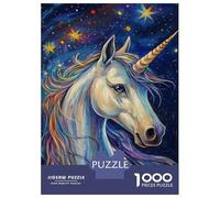 Rompecabezas De 1000 Piezas para Adultos Y Adolescentes Starry Unicorn Majesty Rompecabezas para Adultos Juego Práctico Una Obra De Arte Difícil Y Desafiante 38x26cm/1000pcs