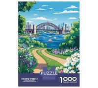 Rompecabezas De 1000 Piezas para Adultos Y Adolescentes Sydney Harbour Bridge View Rompecabezas para Adultos Juego De Ingenio Arte De Pared Regalos De Cumpleaños Y Únicos 38x26cm/1000pcs