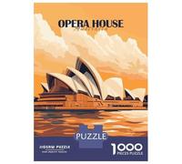 Rompecabezas De 1000 Piezas para Adultos Y Adolescentes Sydney Opera House Rompecabezas para Adultos Juego Práctico Una Obra De Arte Difícil Y Desafiante 70x50cm/1000pcs