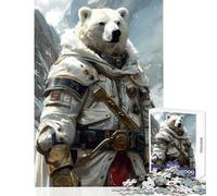 Rompecabezas de 1000 Piezas para Adultos y Adolescentes The Grizzly Bear Fighter decoración del hogar Juguetes Obras de Arte Regalo Juegos Divertidos Mejora el Amor en Pareja tamaño 38x52cm