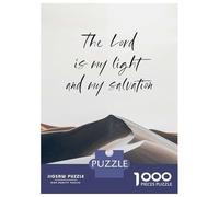 Rompecabezas De 1000 Piezas para Adultos Y Adolescentes The Lord Is My Light Rompecabezas Juegos Relajantes Regalos para Mujeres Cumpleaños Y Navidad 52x38cm/1000pcs