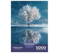 Rompecabezas De 1000 Piezas para Adultos Y Adolescentes The Winter Tree of Life Rompecabezas para Adultos Juegos Familiares Análisis Y Lógica Regalos De Cumpleaños Y Únicos 52x38cm/1000pcs