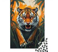 Rompecabezas De 1000 Piezas para Adultos Y Adolescentes Tiger Art Print Rompecabezas Juego De Ingenio Difícil Regalos De Cumpleaños Y Únicos 38x26cm/1000pcs