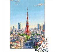 Rompecabezas De 1000 Piezas para Adultos Y Adolescentes Tokyo Tower View-2 Rompecabezas para Adultos Juegos Relajantes Arte De Pared Difícil Y Desafiante 52x38cm/1000pcs