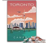 Rompecabezas de 1000 Piezas para Adultos y Adolescentes, Toronto, Ontario, Arte de Viaje, Juegos educativos, decoración del hogar, Toda la Familia, 75x100cm