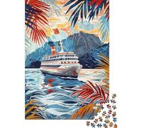 Rompecabezas De 1000 Piezas para Adultos Y Adolescentes Tropical Cruise Adventure Rompecabezas para Adultos Juegos Relajantes Arte De Pared Difícil Y Desafiante 38x26cm/1000pcs
