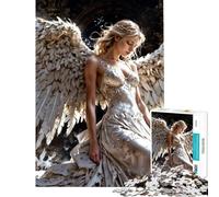 Rompecabezas de 1000 Piezas para Adultos y Adolescentes Un ángel Sensual caído Rompecabezas para Adultos Juego práctico Regalos para Mujeres Regalos de cumpleaños (tamaño 50x75cm)