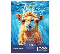Rompecabezas De 1000 Piezas para Adultos Y Adolescentes Underwater Camel Portrait Rompecabezas Juego De Ingenio Difícil Regalos De Cumpleaños Y Únicos 52x38cm/1000pcs