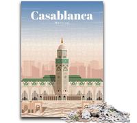 Rompecabezas de 1000 Piezas para Adultos y Adolescentes: Viaje a Casablanca Rompecabezas para Adultos, Juguetes y Juegos educativos para Adultos y Adolescentes (50x75cm)