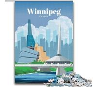 Rompecabezas de 1000 Piezas para Adultos y Adolescentes, Viaje a Winnipeg, Juego Educativo, decoración del hogar, Toda la Familia, 75x100cm