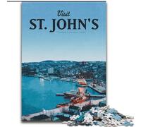 Rompecabezas de 1000 Piezas para Adultos y Adolescentes Visita a St Johns Difícil de completar, Pero Divertido y Divertido Regalo de cumpleaños, Regalo, Arte Mural, 50x75cm