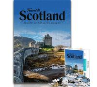 Rompecabezas de 1000 Piezas para Adultos y Adolescentes: Visita Escocia, un Lugar para Relajarse y Disfrutar del Tiempo Libre, fomenta el Amor en Pareja (38x26cm)