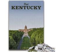 Rompecabezas de 1000 Piezas para Adultos y Adolescentes Visita Kentucky Regalos Divertidos para Familiares y Amigos para Mayores de 14 años (tamaño 50x75cm)