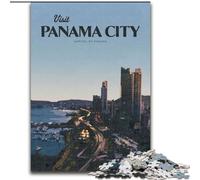 Rompecabezas de 1000 Piezas para Adultos y Adolescentes, Visita la Ciudad de Panamá, Juegos educativos, decoración del hogar, colección de Artistas, Bellas Artes (50x75cm) 1000 Piezas