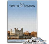 Rompecabezas de 1000 Piezas para Adultos y Adolescentes Visita la Torre de Londres Juguete Educativo antiestrés Regalos de Amigo Secreto para niños de 14 años (tamaño 38x52cm)