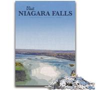 Rompecabezas de 1000 Piezas para Adultos y Adolescentes: Visita Las Cataratas del Niágara Un Juego Educativo, desafiante Pero Divertido y Divertido para cumpleaños (38x26cm)