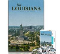 Rompecabezas de 1000 Piezas para Adultos y Adolescentes: Visita Luisiana, un Lugar para Relajarse y Disfrutar del Tiempo Libre, fomenta el Amor en Pareja (75x50cm)