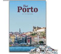 Rompecabezas de 1000 Piezas para Adultos y Adolescentes Visita Oporto Juego de Preguntas Toda la Familia (50x75cm) 1000 Piezas