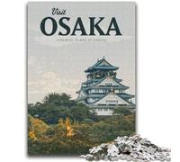 Rompecabezas de 1000 Piezas para Adultos y Adolescentes Visita Osaka Rompecabezas para Adultos Juego Familiar para aliviar el estrés Desafío difícil Ideal para Parejas (50x75cm)