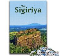 Rompecabezas de 1000 Piezas para Adultos y Adolescentes Visita Sigiriya Juguete Educativo antiestrés Regalos de Amigo Secreto para niños de 14 años (tamaño 38x26cm)