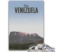 Rompecabezas de 1000 Piezas para Adultos y Adolescentes Visita Venezuela Juguete Educativo antiestrés Interacción Entre Padres e Hijos A Partir de 14 años (tamaño 38x52cm)