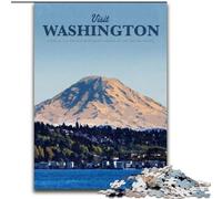Rompecabezas de 1000 Piezas para Adultos y Adolescentes, Visita Washington, Juego de ingenio, decoración de Pared, cumpleaños y Navidad (26x38cm) 1000 Piezas
