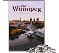 Rompecabezas de 1000 Piezas para Adultos y Adolescentes, Visita Winnipeg, Juegos educativos, decoración del hogar, Toda la Familia, 50x75cm