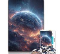 Rompecabezas de 1000 Piezas para Adultos y Adolescentes: Vista etérea de la Tierra 1000 Piezas para Adultos Juego desafiante Regalo Ideal para Toda la Familia 75x50cm