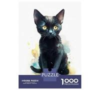 Rompecabezas De 1000 Piezas para Adultos Y Adolescentes Watercolor Bombay Cat Baby Rompecabezas para Adultos Juegos Relajantes Arte De Pared Difícil Y Desafiante 70x50cm/1000pcs