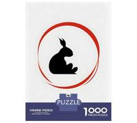 Rompecabezas De 1000 Piezas para Adultos Y Adolescentes Year of The Rabbit Rompecabezas para Adultos Juegos Familiares Análisis Y Lógica Regalos De Cumpleaños Y Únicos 38x26cm/1000pcs
