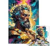 Rompecabezas de 1000 Piezas para Adultos y Adolescentes Zeus Rey del Monte Olimpo Rompecabezas Divertido Juego desafiante Regalo de cumpleaños único (tamaño 50x75cm)