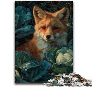Rompecabezas de 1000 Piezas para Adultos y Adolescentes, Zorro del Bosque, Juego Educativo Familiar, decoración de Pared, cumpleaños y Navidad, 50x75cm