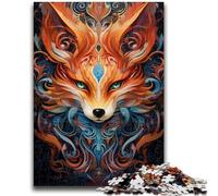 Rompecabezas de 1000 Piezas para Adultos y Adolescentes, Zorros Coloridos, Entrena tu Cerebro y Tus Manos, Regalos para Amigos y Familiares, 38x26cm