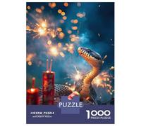 Rompecabezas De 1000 Piezas Para Adultos Year of The Snake - Lunar Fireworks Celebration Rompecabezas Para Adultos Juguetes DIY Oferta De Regalo De Cumpleaños Como Regalos Para Toda La Familia 70x50cm