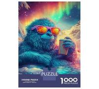 Rompecabezas De 1000 Piezas para Adultos Yeti's Chill Retreat Rompecabezas para Adultos Juegos Relajantes Que Mejoran La Memoria Interacción Entre Padres E Hijos 38x26cm/1000pcs