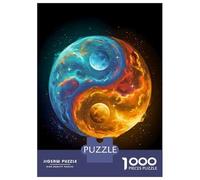Rompecabezas De 1000 Piezas para Adultos Yin Yang Space Rompecabezas para Adultos Juegos Familiares para La Diversión Familiar Regalo De Cumpleaños, Regalos, 52x38cm/1000pcs