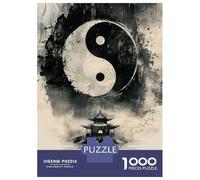 Rompecabezas De 1000 Piezas para Adultos Yin Yang Temple Rompecabezas Juego De Ingenio Carrera De Velocidad De Manos Interacción Entre Padres E Hijos 52x38cm/1000pcs