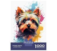 Rompecabezas De 1000 Piezas para Adultos Yorkshire Terrier Dog Rompecabezas Juegos Divertidos Vacaciones En Casa Matar El Tiempo Cumpleaños Y Navidad 70x50cm/1000pcs