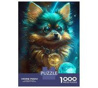 Rompecabezas De 1000 Piezas para Adultos Yorkshire Terrier Dog Rompecabezas para Adultos Juguete Decoración De Pared Difícil Regalo De Cumpleaños, Regalos, 52x38cm/1000pcs