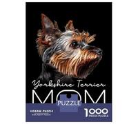Rompecabezas De 1000 Piezas para Adultos Yorkshire Terrier Mom Rompecabezas para Adultos Juegos De Relajación Análisis Y Lógica Reducción del Estrés Regalos 70x50cm/1000pcs
