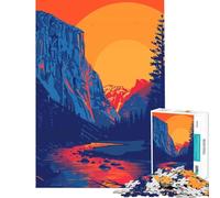 Rompecabezas de 1000 Piezas para Adultos Yosemite California Juguete artístico Juego Intelectual Juego Educativo Divertido y Original Regalo de cumpleaños Tamaño 38x52cm