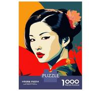 Rompecabezas De 1000 Piezas para Adultos Zen Geisha Beauty Rompecabezas Juego De Ingenio Carrera De Velocidad De Manos Interacción Entre Padres E Hijos 52x38cm/1000pcs