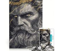 Rompecabezas de 1000 Piezas para Adultos Zeus Dios del Trueno Juguetes para armar interacción Entre Padres e Hijos para Fortalecer el Amor en Pareja 50x75cm