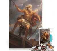 Rompecabezas de 1000 Piezas para Adultos Zeus en una tormenta Juego de ingenio antiestrés Cada Pieza es única 50x75cm