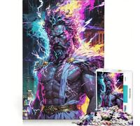 Rompecabezas de 1000 Piezas para Adultos Zeus︰ Panteón Neón Juguete Educativo interacción Entre Padres e Hijos cumpleaños y Navidad 50x75cm