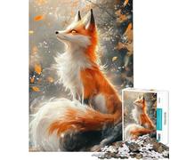 Rompecabezas de 1000 Piezas para Adultos Zorro Elegante en un Entorno otoñal Un desafío para la Inteligencia Juguetes adictivos Juegos Divertidos para Toda la Familia Obra de Arte