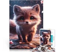 Rompecabezas de 1000 Piezas para Adultos Zorro Feliz alegría Juguetes de Juego para Regalo Familiar Regalos de Amigo Secreto 75x50cm