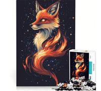 Rompecabezas de 1000 Piezas para Adultos: Zorro Misterioso y estético Juegos para Toda la Familia Entrena tu Cerebro y Tus Manos Toda la Familia 38x26cm