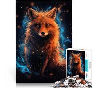 Rompecabezas de 1000 Piezas para Adultos Zorro Rojo Misterioso Juguete Educativo de Aprendizaje Regalos de cumpleaños, Regalos, Arte Mural 52x38cm